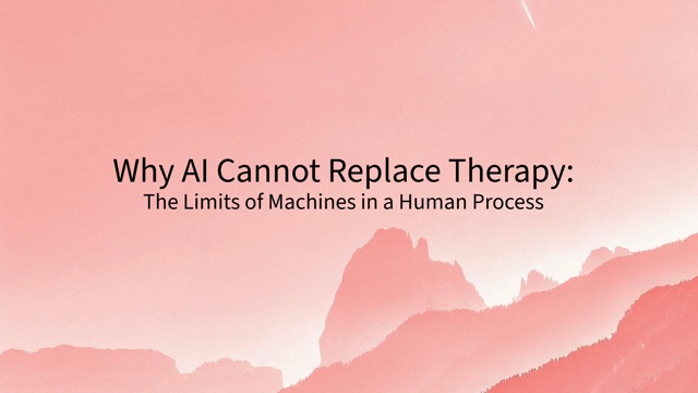 Why AI Cannot Replace Therapy: The Limits of Machines in a Human Process